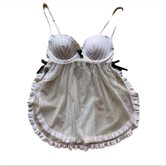 Victorias Secret Lingerie Babydoll Very Sexy Nightie Birthday Gift 34B NWOT Pink - Picture 1 of 4